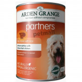 Консервирана храна за куче Arden Grange Partners с прясно пиле, ориз и зеленчуци, вземи 5 бр. + 1 бр. ПОДАРЪК